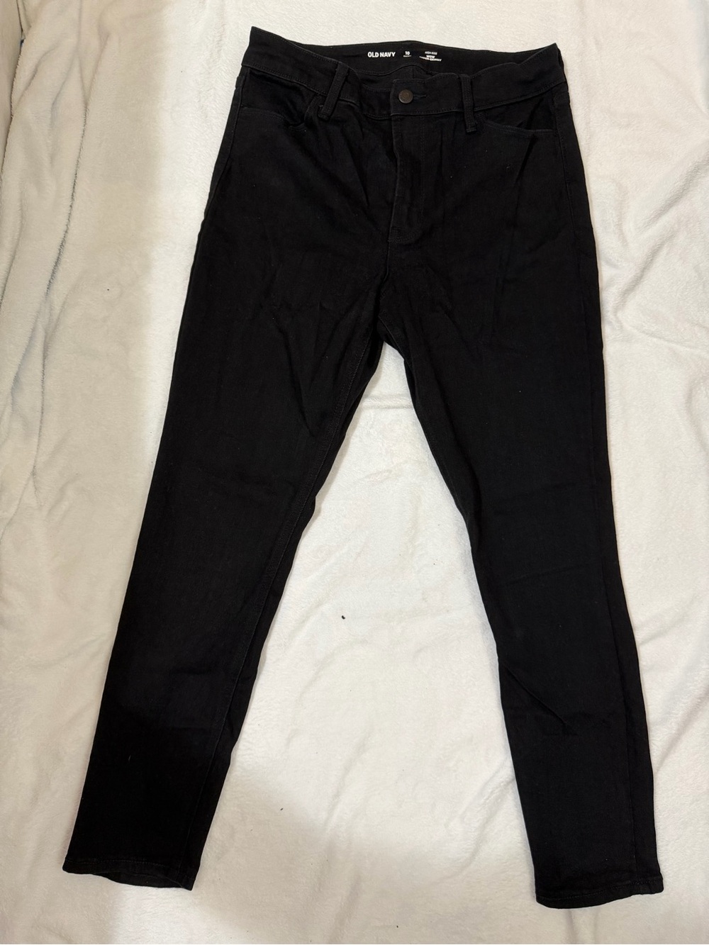 Old Navy Black Super-Skinny Jeans